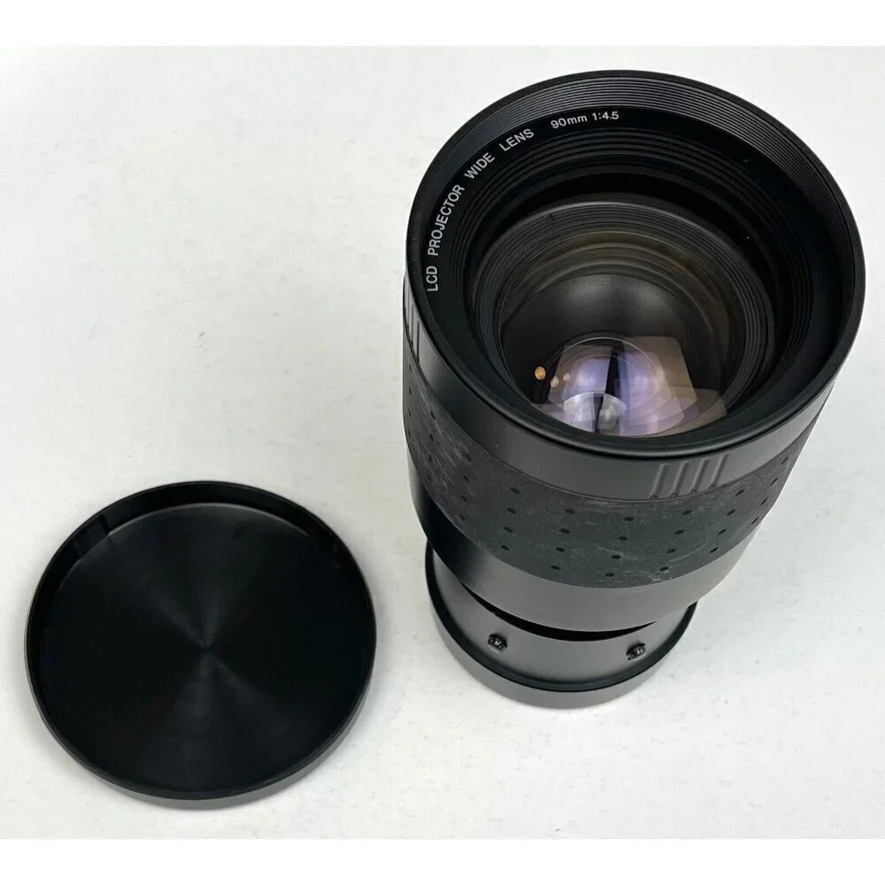SHARP LCD Projector Optional LENS AN-30WLE 90mm 1:4.5 w/ Caps Box Manual EUC